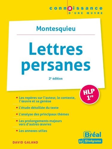 Connaissance d'une œuvre - Lettres persanes - Click to enlarge picture.