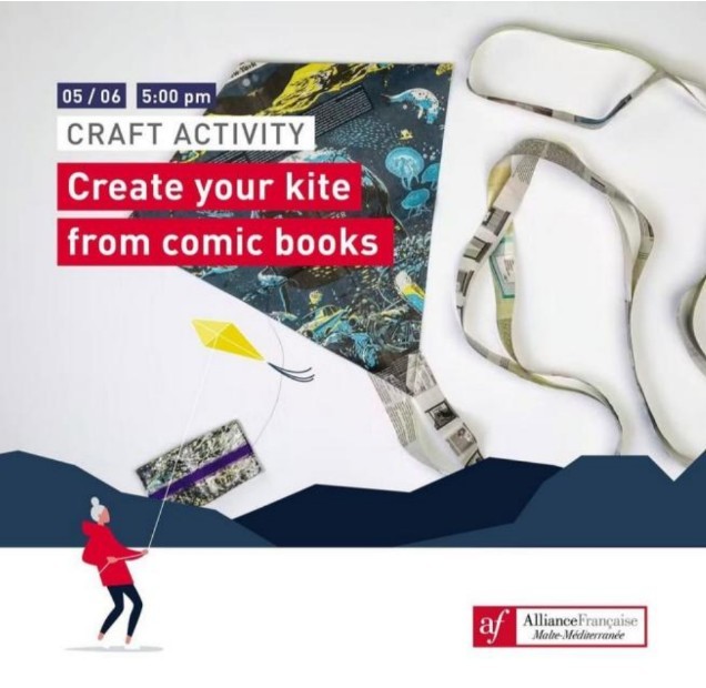 Create your kite from comic books