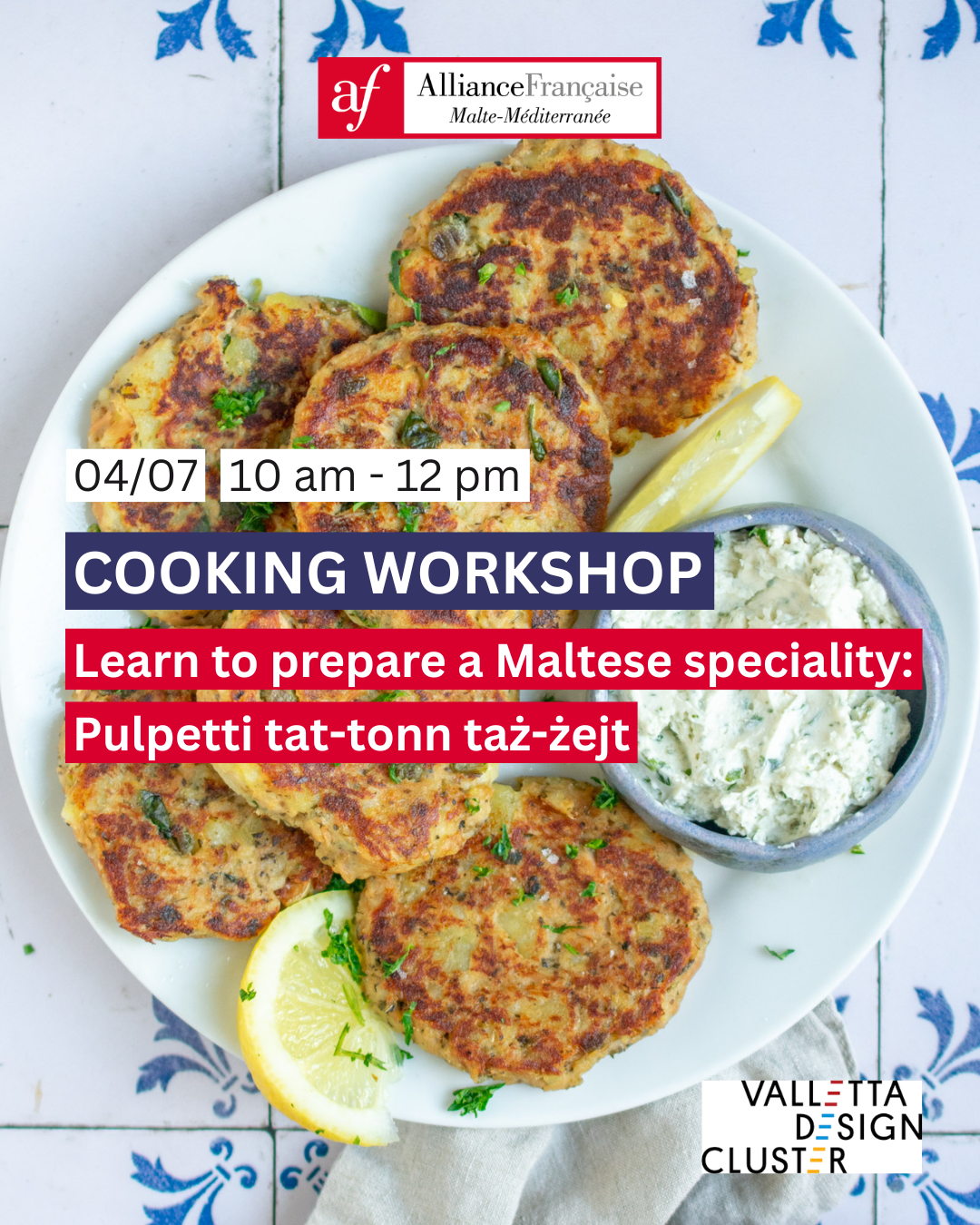 Cooking workshop: Learn to prepare a Maltese speciality: pulpetti tat-tonn taż-żejt