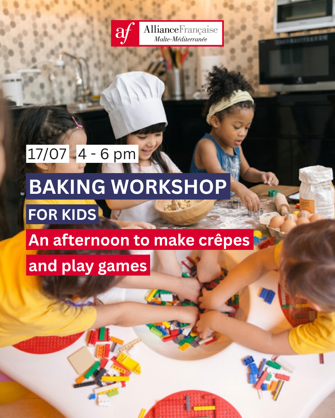 Baking workshop for kids: An afternoon to make crêpes and play games