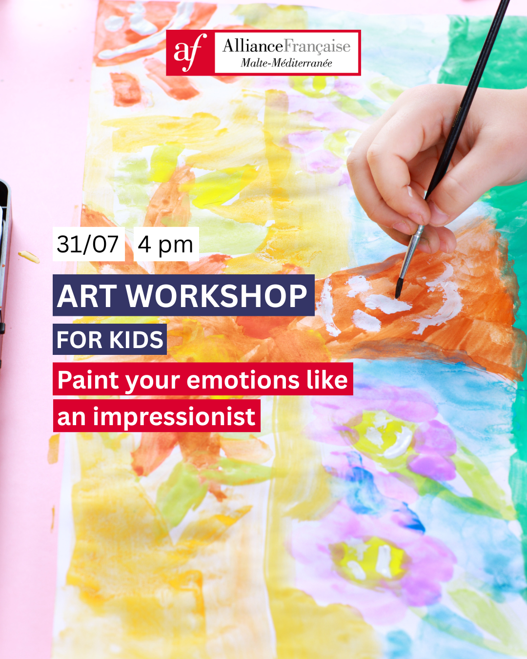 Art workshop for kids: Paint your emotions like an impressionist